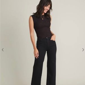 Penny Pleated Top in Black Rainbow Lurex NWT